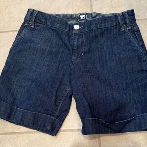 Joe's Jeans Dark Blue Women's Jean Shorts high waste cuffed